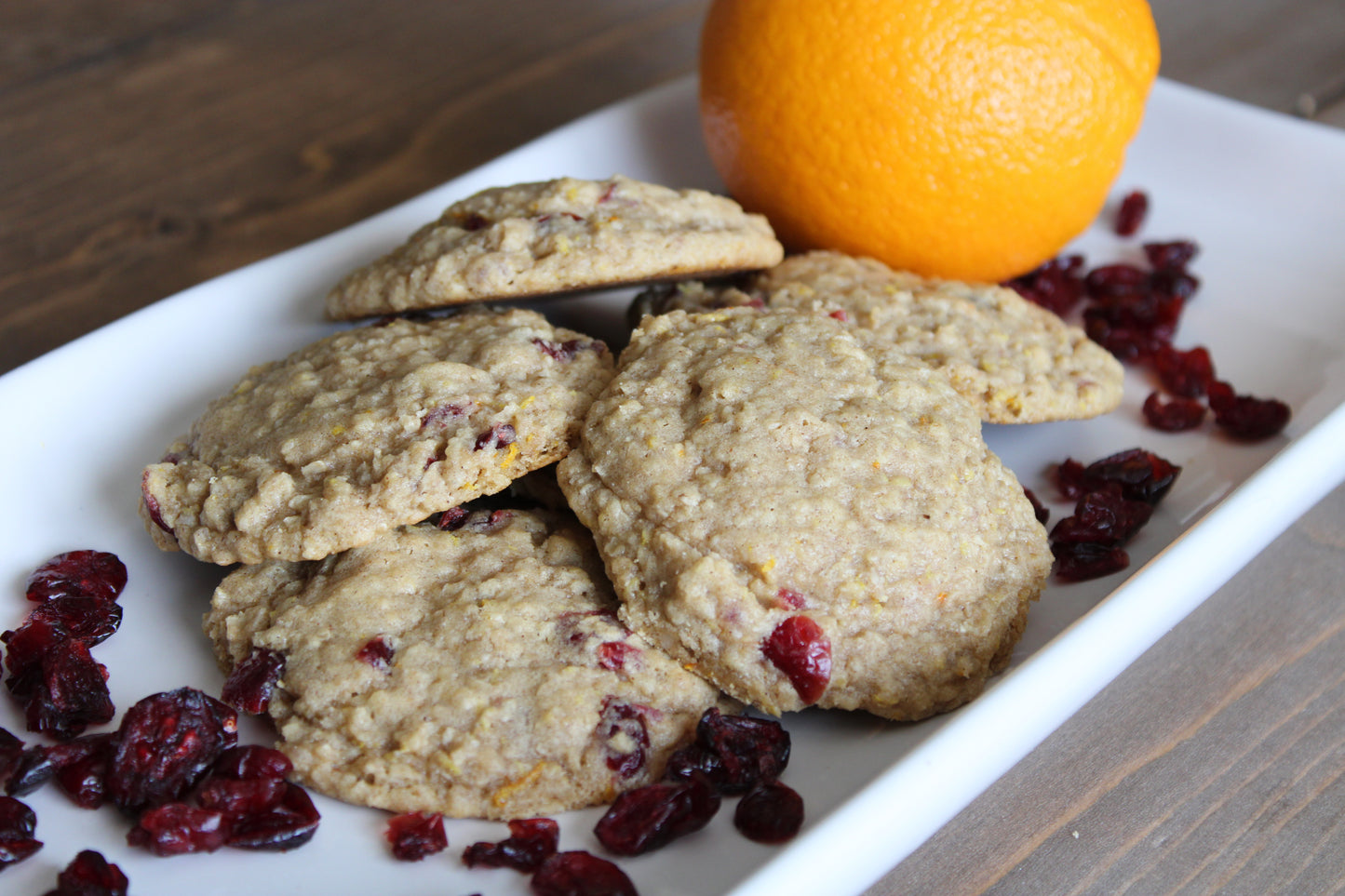 Cran/Orange Oatmeal Cookies