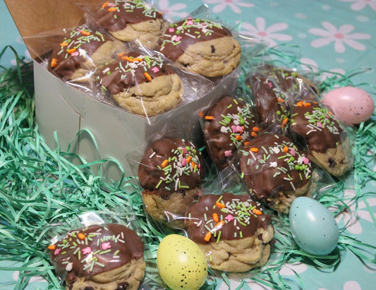 Angie's Chocolate Chip Cookies Dipped in Chocolate "Dippers" w/sprinkles